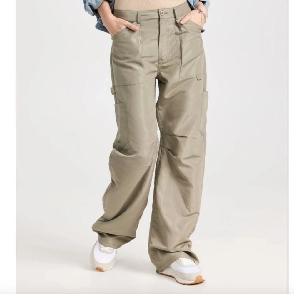 Lioness Miami Vice Swish Pants Size S Cargo Pockets Utility Y2K Wide Leg Baggy